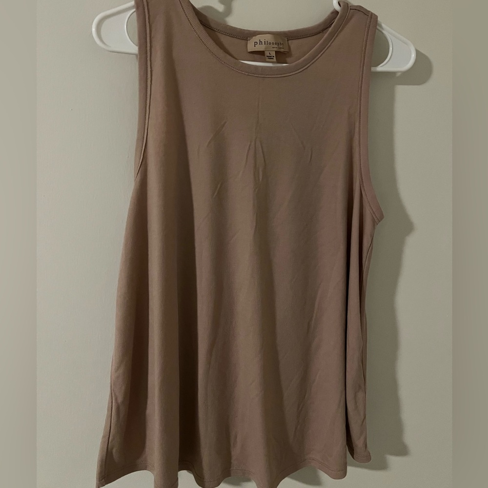 Philosophy tank tan size l